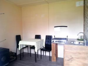 Η κουζίνα ή μικρή κουζίνα στο Refugio Amelia