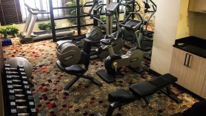 Fitness centrum a/nebo fitness zařízení v ubytování Brentwood Suites