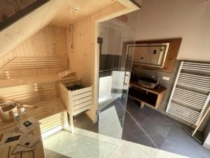 Kuchyňa alebo kuchynka v ubytovaní Mountain Chalet Bakkershof