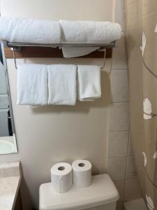 Koupelna v ubytování Sunrise Motel