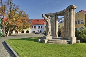 Vonkajšia záhrada v ubytovaní Skodova 4 Apartments