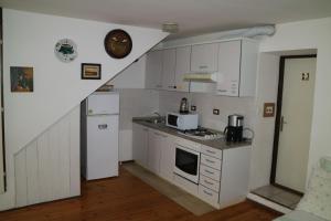 Kuchyň nebo kuchyňský kout v ubytování Apartments Rale