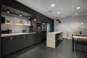 Kuchyň nebo kuchyňský kout v ubytování Citybox Bergen City + 37 fotografií