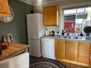Kuchyň nebo kuchyňský kout v ubytování Konglefaret - apartment in Hønefoss + 10 fotografií