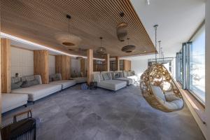 Posezení v ubytování Bachgut - Das Resort am Berg