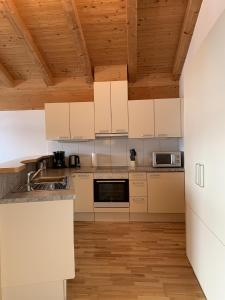 Kuchyň nebo kuchyňský kout v ubytování Penthouse Kurz