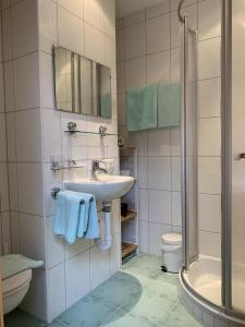Koupelna v ubytování Penthouse Kurz