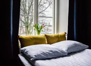 Postel nebo postele na pokoji v ubytování STF Stockholm Skeppsholmen Vandrarhem + 37 fotografií