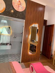 Koupelna v ubytování Hotel Hoàng Châu Đà Lạt
