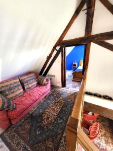 Postel nebo postele na pokoji v ubytování Maison de campagne-jardin-wifi proche Beauval