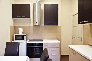 Kuchyň nebo kuchyňský kout v ubytování Feel Belgrade Bohemian Apartment