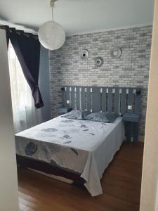 Postel nebo postele na pokoji v ubytování Gite Baie de Somme