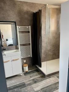 Koupelna v ubytování Appartement - location saisonnière