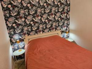 Ένα ή περισσότερα κρεβάτια σε δωμάτιο στο appartement Plume de repos +4 φωτογραφίες