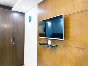 TV a/nebo společenská místnost v ubytování Hotel Blueberry + 25 fotografií