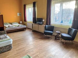 Postel nebo postele na pokoji v ubytování Studio Ysella by Interhome