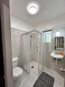 Bilik mandi di Central Petit Apartment