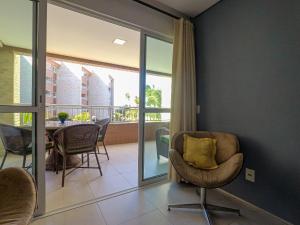 Χώρος καθιστικού στο Scopa Beach Pé na Areia 100m Beach Park 3 Suítes