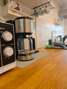 Kuchyň nebo kuchyňský kout v ubytování Ferienwohnung Diekblick - Kleiner Deichhof