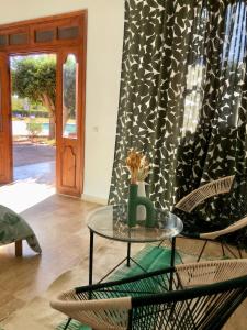 Posezení v ubytování Teacook Marrakech