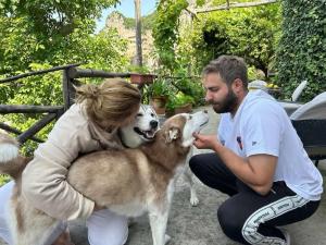 Domácí mazlíčci ubytovaní s hosty v ubytování Colle dell'Ara