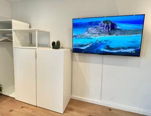 Kuchyň nebo kuchyňský kout v ubytování Goldstadt Apartments Pforzheim