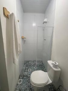 Koupelna v ubytování Grand'Hostel