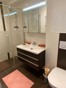 Koupelna v ubytování Appartement Silbermond