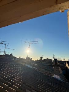 a view from the roof of a building at Vence appartement vue mer in Vence +27 photos