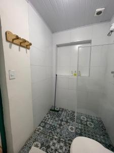 Koupelna v ubytování Grand'Hostel