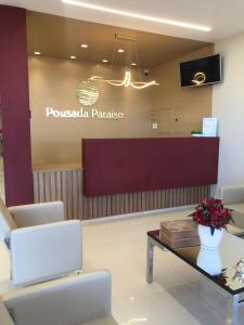 a waiting room at a puckaazaazaazaaza clinic at Pousada Paraiso in Guanambi