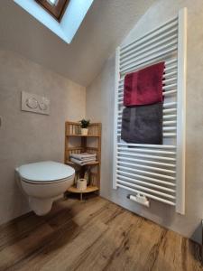 Koupelna v ubytování "Landhaus Kennerknecht"