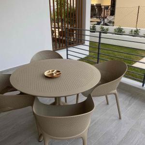Posezení v ubytování Αura Luxury Apartments