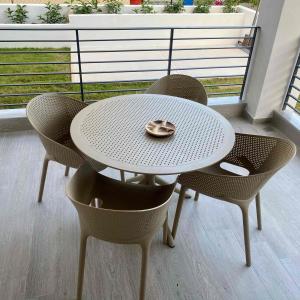 Posezení v ubytování Αura Luxury Apartments