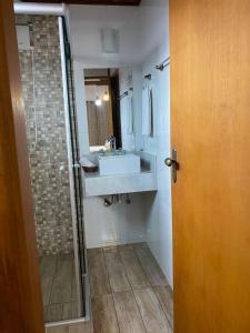 Phòng tắm tại Chalé Safira