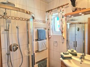 Koupelna v ubytování Appartement BERGTRÄUME