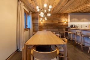Η κουζίνα ή μικρή κουζίνα στο Brand new luxury appartement in morel 50 meters from the slopes