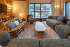 Χώρος καθιστικού στο Brand new luxury appartement in morel 50 meters from the slopes