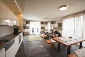 Nhà bếp/bếp nhỏ tại Alp-partements Mattersberger