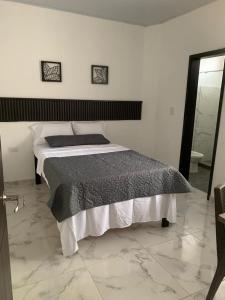 Postel nebo postele na pokoji v ubytování Hotel Casandina