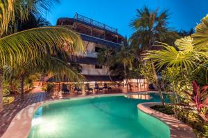 Bazén v ubytování La Palma Holbox nebo v jeho okolí