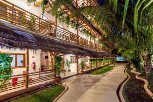 Zahrada ubytování La Palma Holbox