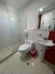 Koupelna v ubytování Hotel Suite Continental