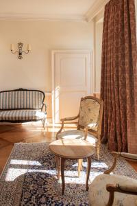 Posezení v ubytování Château des Comtes de Challes