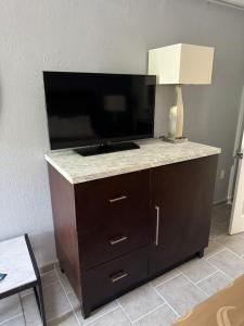TV a/nebo společenská místnost v ubytování River Palm Hotel