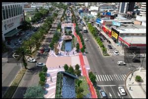 an aerial view of a city street with a road at Multiplex Unique DOCA COP30 in Belém