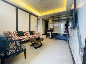Posezení v ubytování Tianyongge Art Hotel Shanghai Disney Store