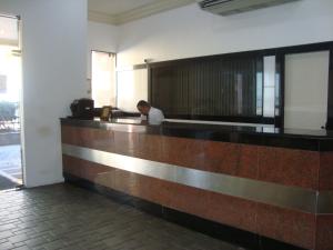 The lobby or reception area at Farol Barra Flat 202