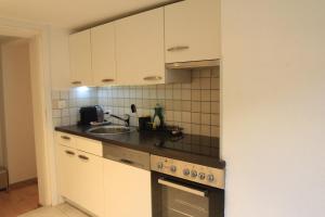 Kuchyň nebo kuchyňský kout v ubytování Ferienwohnung am Walensee