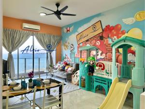 a childs room with a lego house at Silverscape - Luxury 3-4BR with Bathtub I Infinity Pool I JonkerSt - Managed by Alviv Homestay in Melaka